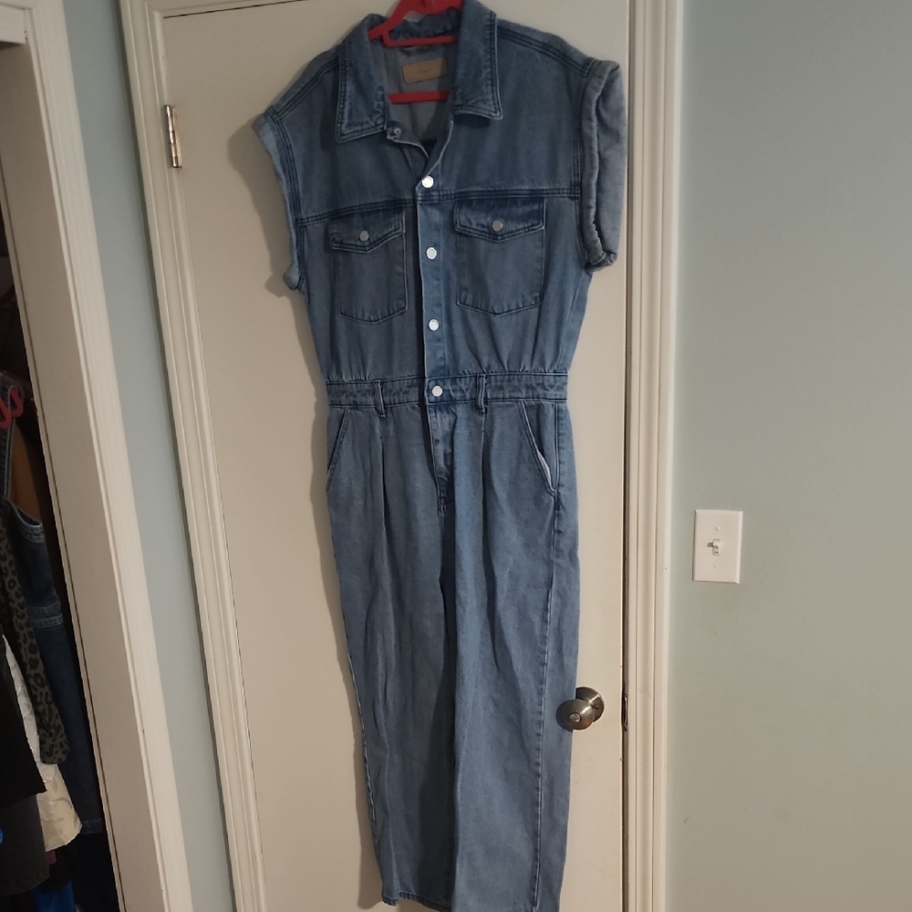 Women's Blue Denim Jumpsuit